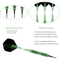 Professional Soft Tip Darts Set 18-20g with Brass Barrel & Accessories
