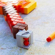 Nerf Minecraft Firebrand Axe | Dart Blasting & 6 Elite Foam Darts