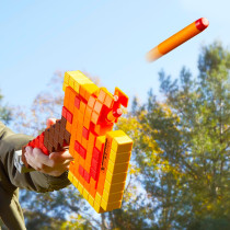 Nerf Minecraft Firebrand : Hache Dart Blasting avec 6 Dards