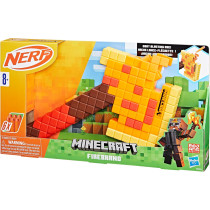 Nerf Minecraft Firebrand Axe | Dart Blasting & 6 Elite Foam Darts