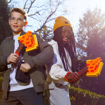 Nerf Minecraft Firebrand Axe | Dart Blasting & 6 Elite Foam Darts