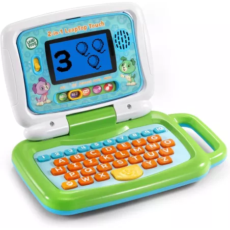LeapFrog LeapTop Touch 2-en-1 Vert: Lordinateur portable éducatif idéal pour les enfants