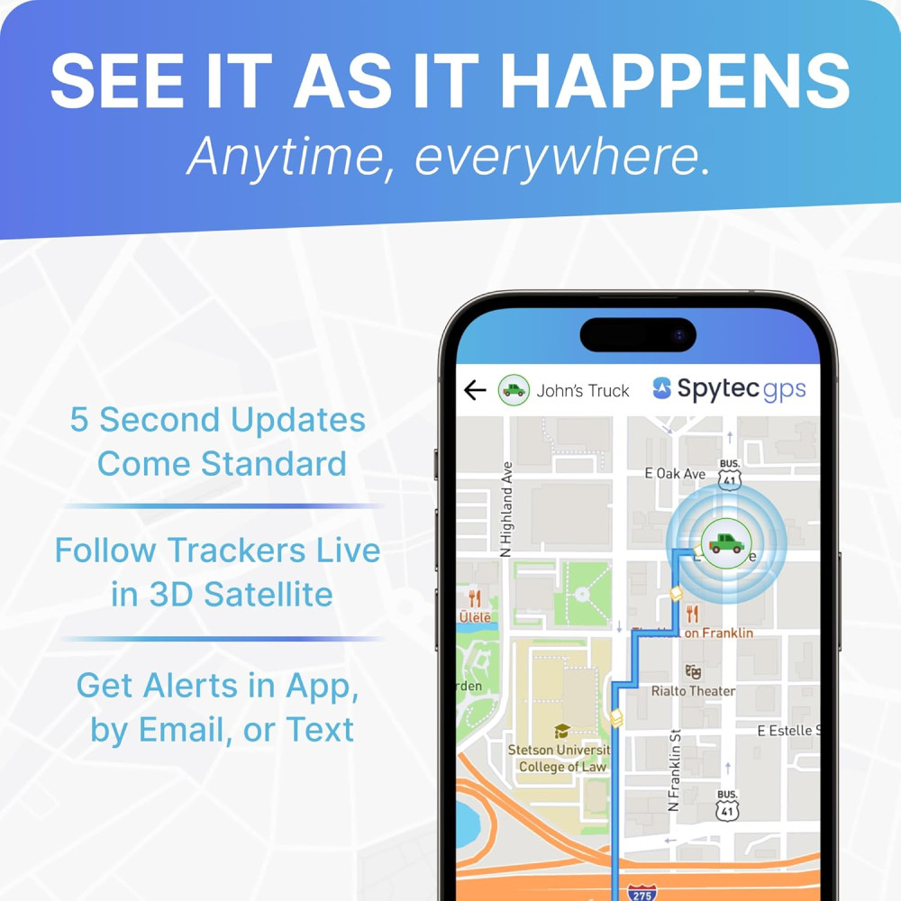 Spytec Mini GPS Tracker for Vehicles & Kids – Real-Time, Weatherproof