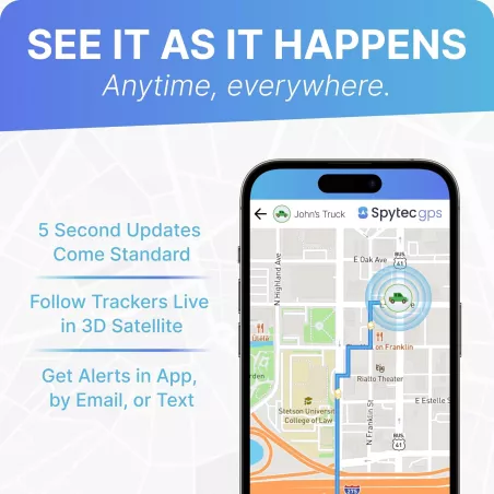 Spytec Mini GPS Tracker Véhicules & Enfants - Suivi Temps Réel