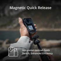 DJI Osmo Action 4 Combo: 4K/120fps Waterproof Camera, 1/1.3 Sensor