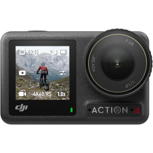 DJI Osmo Action 4 Combo: 4K/120fps Waterproof Camera, 1/1.3 Sensor