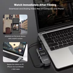 Caméra Corps 1080P FHD Portable 128GB avec Audio Vidéo