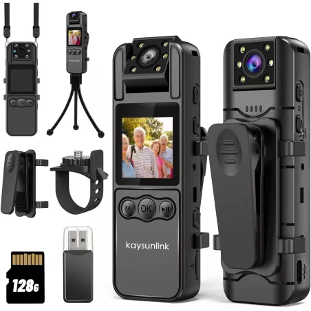 Mini Caméra Espion 1080P FHD avec Audio & 128GB : Votre Allié Discret pour Sport et Sécurité