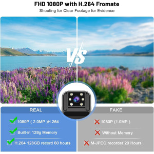 Caméra Corps 1080P FHD Portable 128GB avec Audio Vidéo