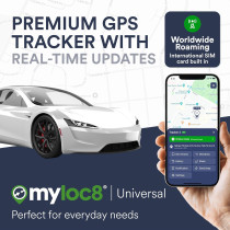 Myloc8 GPS Tracker – Universal 4G LTE Real-Time Vehicle & Kids Locator