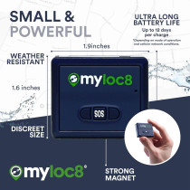 Myloc8 GPS Tracker – Universal 4G LTE Real-Time Vehicle & Kids Locator