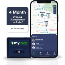 Myloc8 GPS Tracker – Universal 4G LTE Real-Time Vehicle & Kids Locator