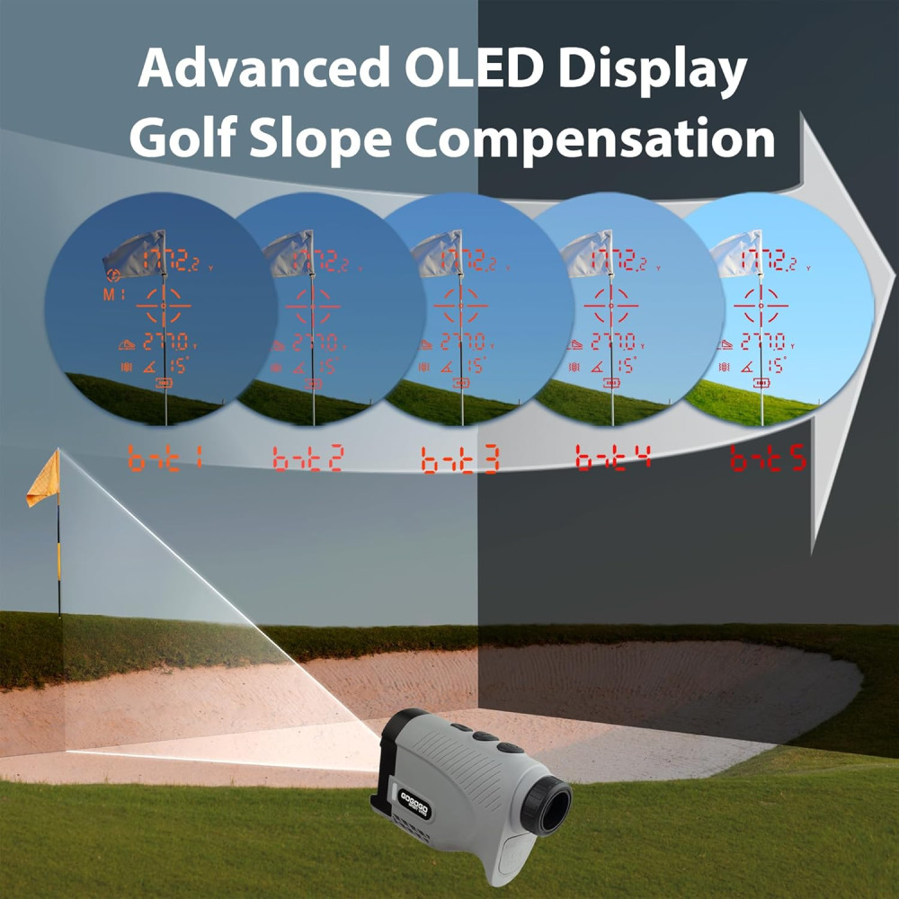 Gogogo Sport Vpro Gen 2 Golf Laser Rangefinder 1200/2500Y OLED Display