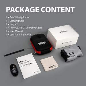 Gogogo Sport Vpro Gen 2 Golf Laser Rangefinder 1200/2500Y OLED Display