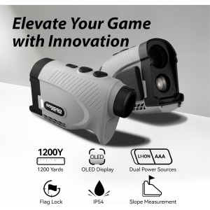 Gogogo Sport Vpro Gen 2 Golf Laser Rangefinder 1200/2500Y OLED Display