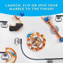 NATIONAL GEOGRAPHIC Magnetic Marble Run - 75-Piece STEM Building Set