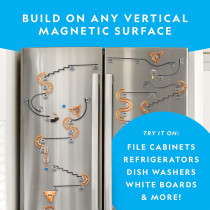NATIONAL GEOGRAPHIC Magnetic Marble Run - 75-Piece STEM Building Set