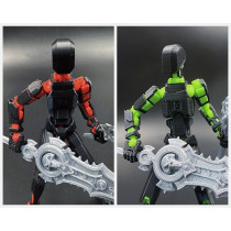 T13 Multi-Jointed 3D Printed Action Figure Set – Movable Desktop Toy