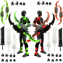 T13 Multi-Jointed 3D Printed Action Figure Set – Movable Desktop Toy