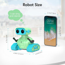 ALLCELE Rechargeable RC Robot Toys for Kids with Music & LED Eyes