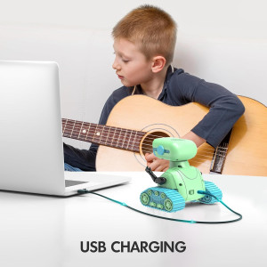 Robot Jouet Rechargeable ALLCELE RC avec Musique & LED