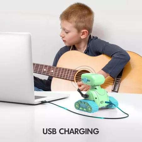 Robot Jouet RC Rechargeable avec Musique et Lumières LED - Le Cadeau Parfait pour Enfants !