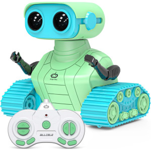 Robot Jouet Rechargeable ALLCELE RC avec Musique & LED