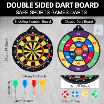 Ciblez ce titre SEO optimisé de moins de 60 caractères :Jeu de Fléchettes Magnétiques - 12 Darts + 12 Balles