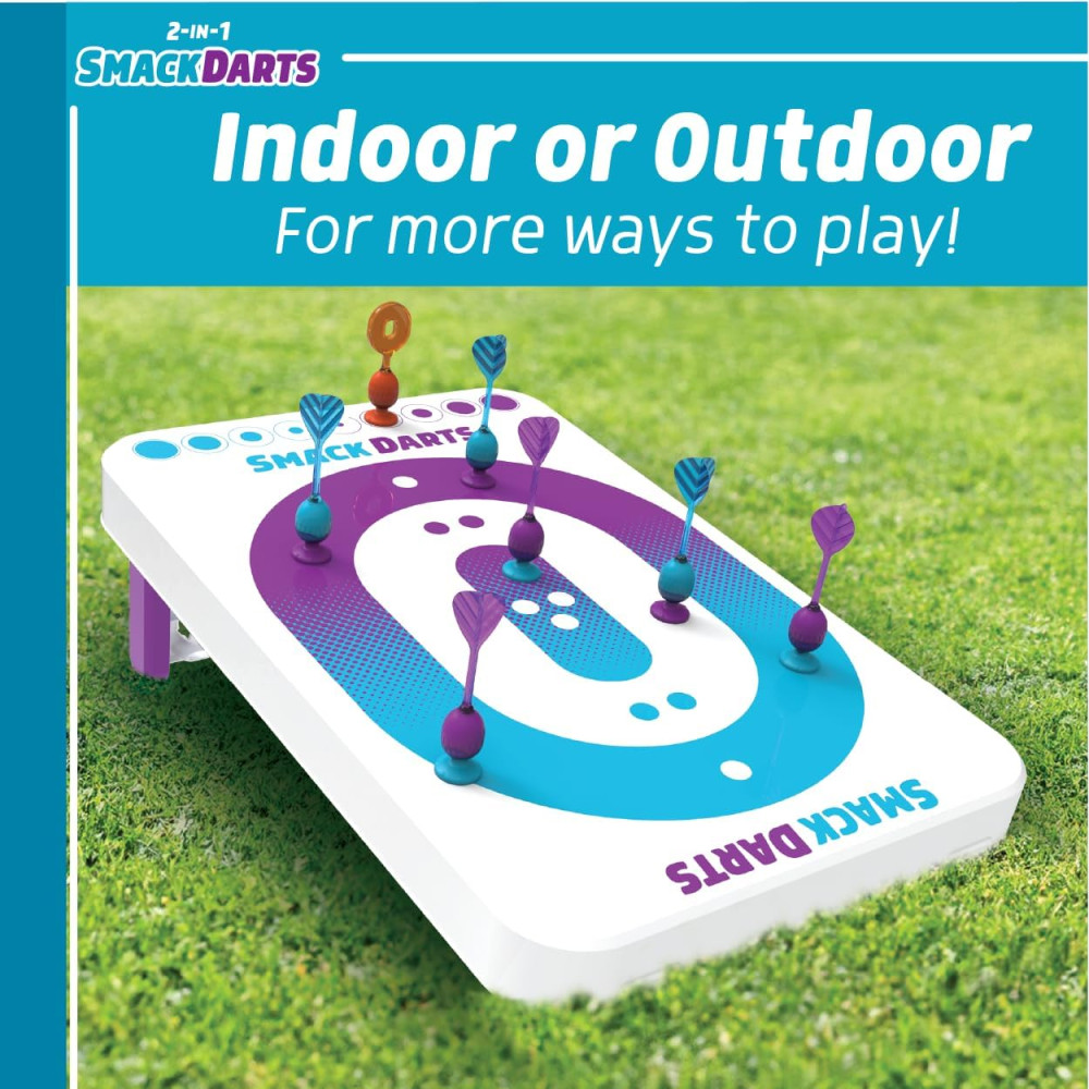 EastPoint Smack Darts: 2-in-1 Suction Cup Convertible Dartboard Game
