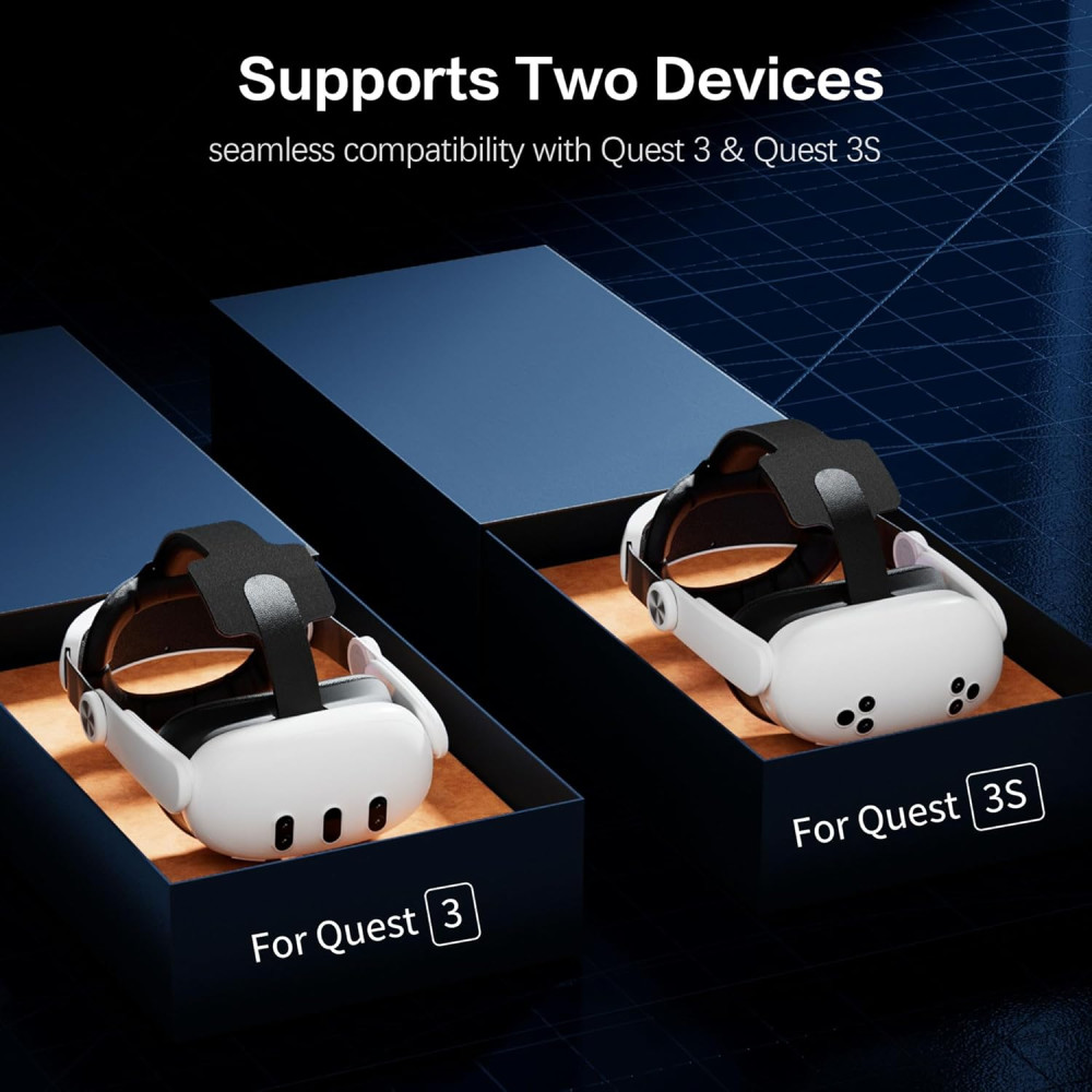Adjustable Head Strap for Oculus Meta Quest 3S - Comfort & Support