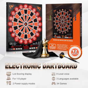 Ciblez le titre SEO : Fléchettes Électroniques LED Pro 12 Fléchettes