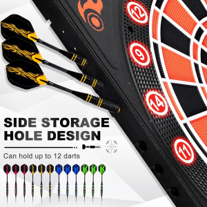 Professional Electronic Dartboard with LED Scoreboard & 12 Soft Tip Darts
