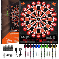 Professional Electronic Dartboard with LED Scoreboard & 12 Soft Tip Darts