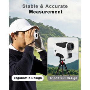 Golf Rangefinder 650/1200/1700 Yards | 6X Magnification & Flag Lock