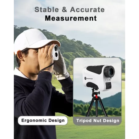Télémètre Laser Golf 650-1700Y: Zoom 6X, Précision 0.5Y, Verrouillage Drapeau Rapide!