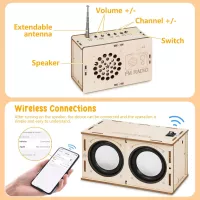 Kit STEM DIY Électronique Enfants 8-14 ans - Cadeau Science