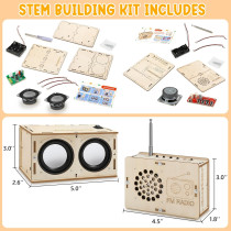 Kit STEM DIY Électronique Enfants 8-14 ans - Cadeau Science