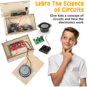 DIY STEM Electronics Kit for Boys & Girls Ages 8-14 – Bluetooth Speaker & FM Radio