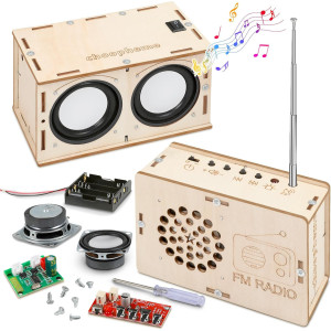DIY STEM Electronics Kit for Boys & Girls Ages 8-14 – Bluetooth Speaker & FM Radio