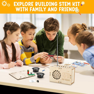 DIY STEM Electronics Kit for Boys & Girls Ages 8-14 – Bluetooth Speaker & FM Radio
