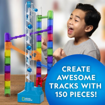 National Geographic 150-Piece Motorized Marble Run Kit with Elevator & Marbles
