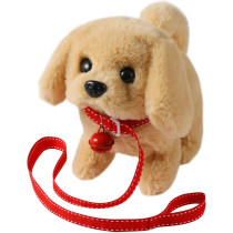 Peluches Golden Retriever interactif : marche, aboie, remue-tail