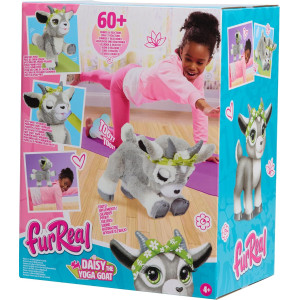 furReal Daisy la Chèvre Yoga: Peluche Interactive Réaliste - Amuse et Apaise Votre Enfant (4+)
