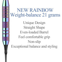 Colorful Soft Tip Darts Set - 18g & 21g with Flights & O-Rings