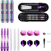 Colorful Soft Tip Darts Set - 18g & 21g with Flights & O-Rings