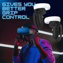 AMZDM Oculus Quest 2 Controller Grips – Non-Slip Covers, 1 Pair Black