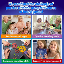 3.0 Jeu de Société Familial, Puzzles Bloc dès 4 Ans