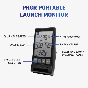 HS 130-A Portable Golf Launch Monitor | Doppler Radar for Swing & Ball Speed