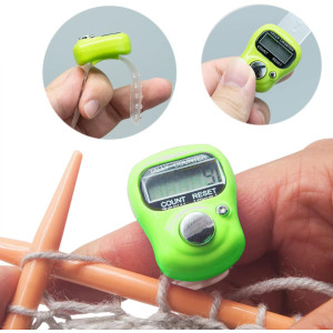 7-Pack Electronic Finger Tally Counter with LCD - Mini Handheld Clicker