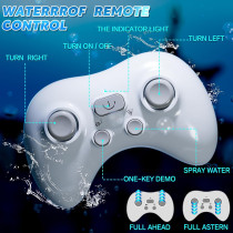 Remote Control Shark Toy for Kids 6-9 | 1:18 RC Shark Boat with Light & Spray
